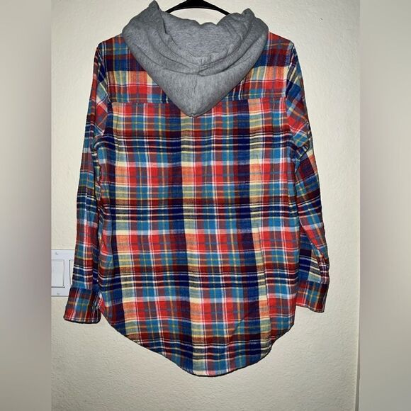 ❄️ LIKE NEW- LADIES FLANNEL- Size MED - Picture 2 of 2